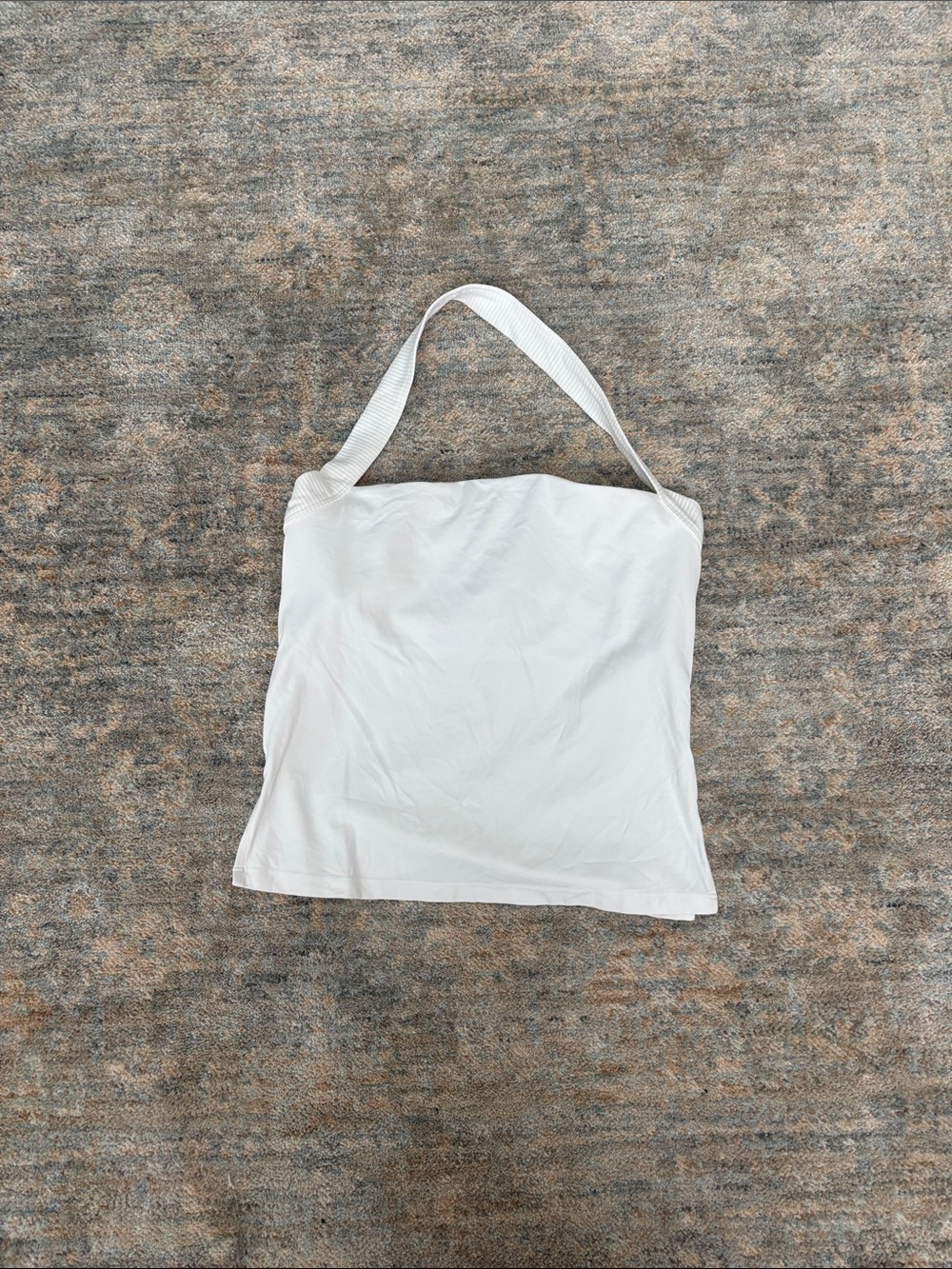 aerie White Rib Halter Camisole